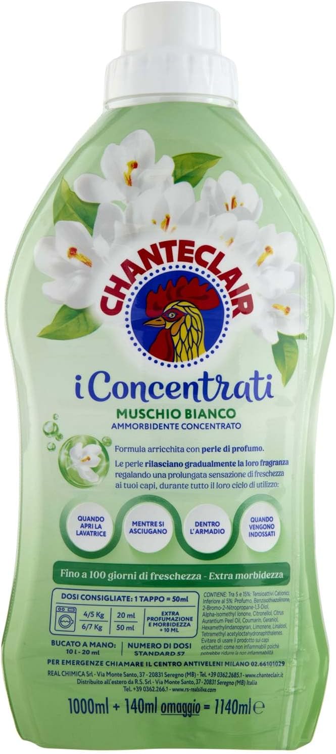Chanteclair White Musk Concentrated Softener 1000 ml, 50 Loads