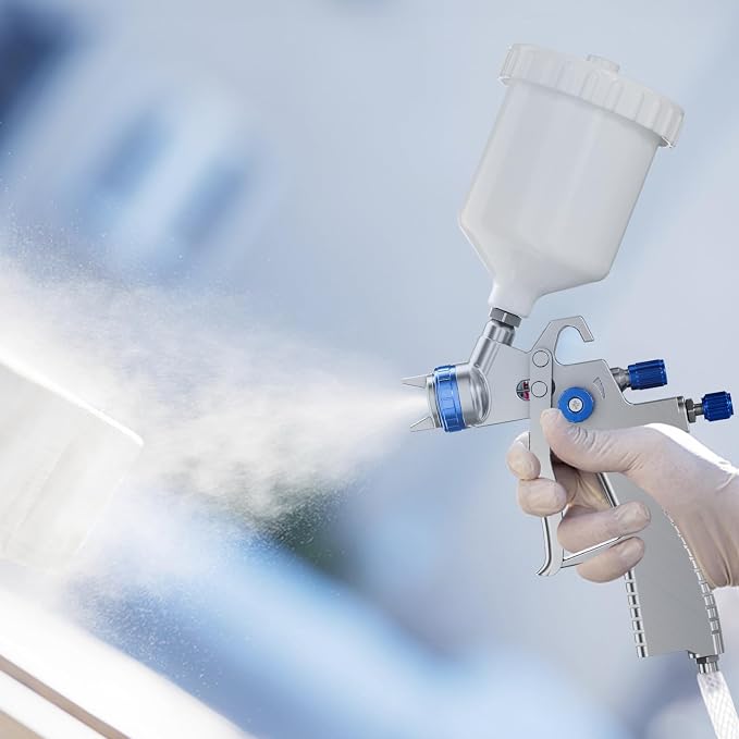 LVLP Air Spray Gun Premium Kit with 1.3/1.5/1.7mm Nozzle & Air Regulator,Automotive Paint Sprayer, for Cars & House DIY Painting Gun