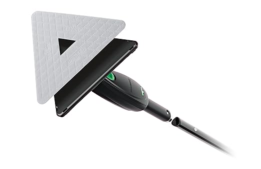 Unger Commerical - Indoor Window & Surface Cleaning Kit - 5 ft Stingray Refillable System with Extension Pole, Triangle Cleaning Pads and 2 Refill Bottles - SRKB2