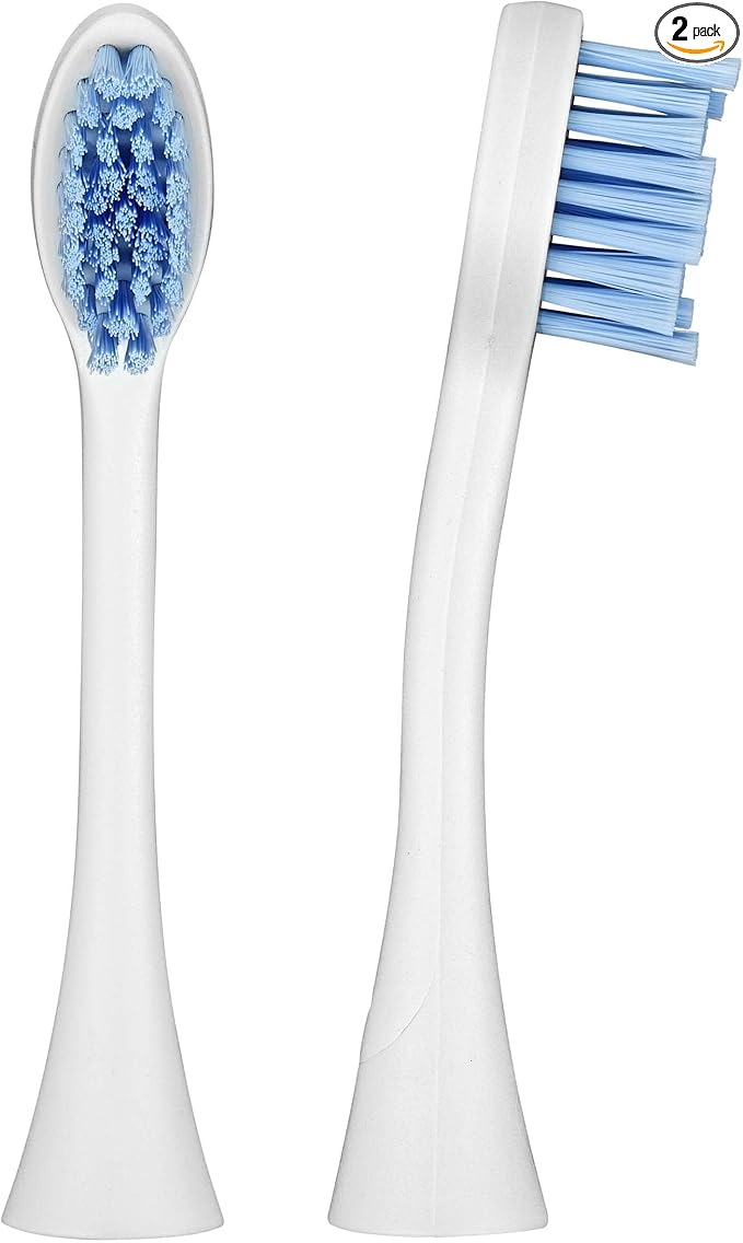Curaprox Hydrosonic Brush Heads CHS 200 Sensitive Duo – for Gentle Gum Care & Effective Cleaning | Sonic Toothbrush Replacement Heads, 2-Pack | Swiss Made