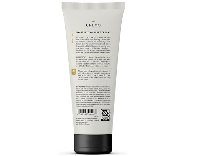 Cremo Original Shave Cream, Astonishingly Superior Shaving Cream for Men, 6 Fluid Ounce (4 Pack)