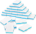 Bulk Pack 100-Pack Three-Layer Extra Durable Wave Shape Magic Cleaning Sponge Eraser Multi-Functional Melamine Foam for Kitchen, Bathroom, Wall