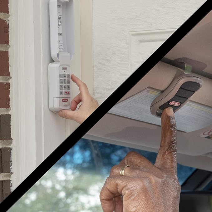 Genie Authentic Garage Door Opener Remote and Wireless Keypad Combo Pack | 3-Button Remote and Wireless Keypad Bundle, Models G3T-R and GK-R, Intellicode Security, Both Compatible with Genie Openers