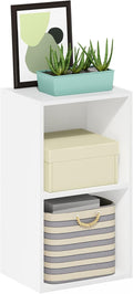 Furinno PASIR Book Shelf, 2-Tier Modern Bookshelf, Open Shelves Bookcase 9 x 12 x 21, Easy Assembly, for Living Room, Bedroom, Home Office, White