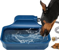 PETIMI Automatic Water Dispenser for Dogs/Cats, 1 Gallon Auto-Fill Dog Water Bowl Dispenser for Indoor/Outdoor, Large Water Feeder for Pets/Livestock, BPA-Free, Wide Mouth, Fits GHT 3/4" Faucet, Blue