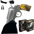 Realtree® Electric Gun Wine Bottle Opener - Open your Wine Bottle Fast with this New Corkscrew - Great Gift for Gun Enthusiasts and Wine Lovers. Foil Cutter and Charging Base Included. (Silver)