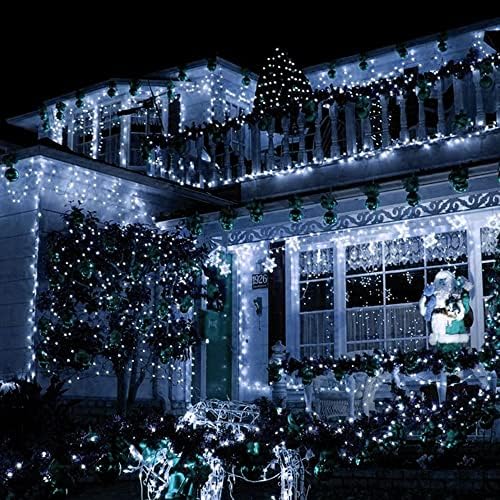 TW SHINE Christmas String Lights, 1000 LED 328FT Christmas Lights Plug in with 8 Modes, Remote Waterproof Lights Outdoor Indoor Decorations for Xmas Party Yard Decor, White