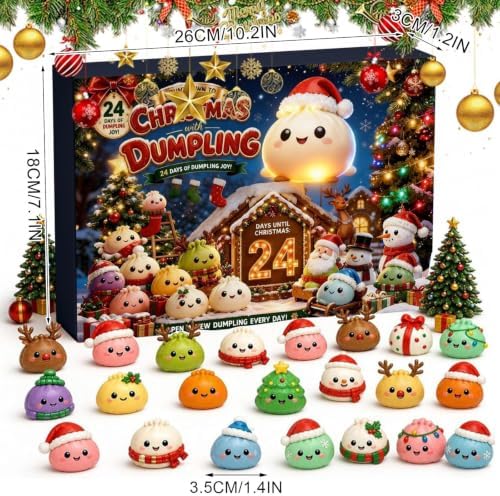 Squishy Advent Calendar 2026 Christmas Gift 24 Days Holiday Decor Countdown