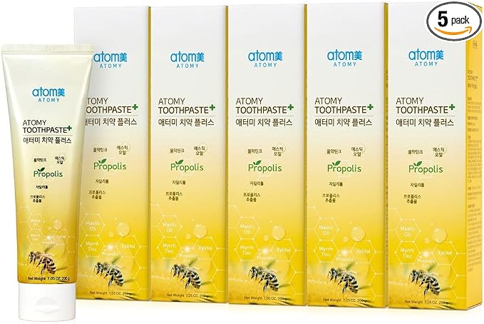Propolis Toothpaste 7.05 oz (200g) x 5 Tubes | Total Net Wt. 35.25 oz