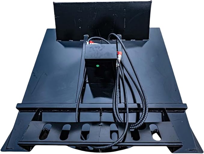 63" Wide Skid Steer Brush Cutter Attachment - 57.6"/1460mm Cutting Width, 2 Bi-Directional Blades, Fits Bobcat and Most Skid Steer Loaders, Ideal for Landscaping, Trail Clearing and Construction
