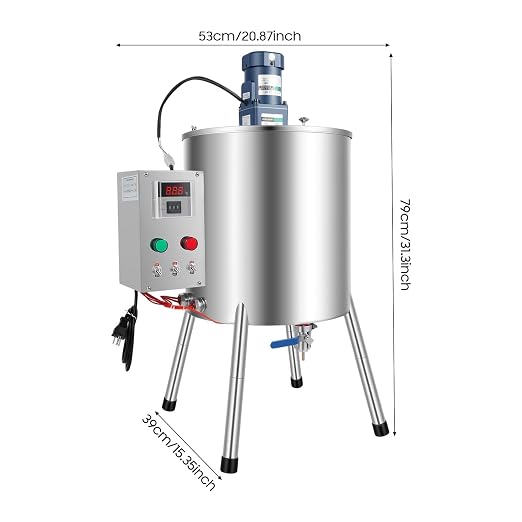 Heating Mixing Filling Machine,30L Paste Liquid Filling Machine Stainless Steel Stirring Tank Cream Liquid Filler Machine Paste Filler Lipstick Candle Heat Filler for Lipstick Shoe Polish Wax (30L)