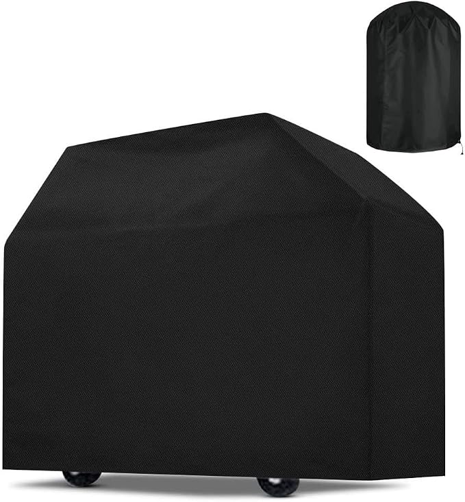 Grill Cover for Cuisinart GAS-2556AS, 420D Oxford Fabric BBQ Grill Cover with Adjustable Side Straps, Bottom Drawstring Cord Lock, Storage Bag Included,A 58 Inch (58" x 24" x 46")