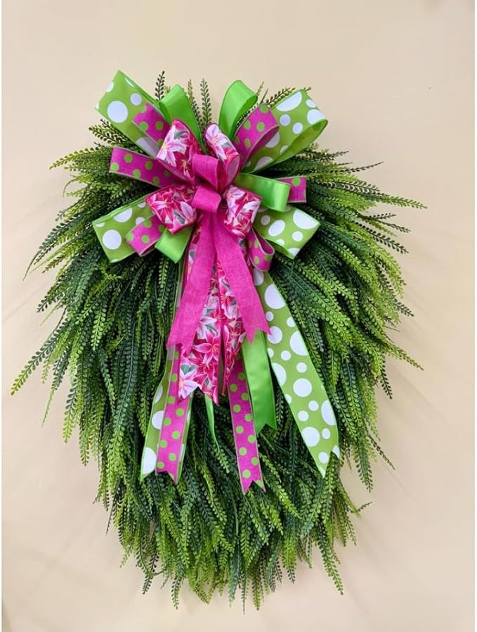 Bead Grass Wreath, Spring Wreath, Everyday Wreath, Year Round Wreath, Gifts for Mom Her, Gift Ideas New Home Engagement, Door Hanger