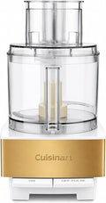 Cuisinart Food Processor 14-Cup Vegetable Chopper for Mincing, Dicing, Shredding, Puree & Kneading Dough, White/Gold Stainless Steel, DFP-14WGY