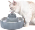 Pet Drinking Fountain: Cepheus 2.1L/71oz Cat Fountain-Automatic Water Fountain for Cats and Dogs with with Ultra-Quiet Pump(Grey)
