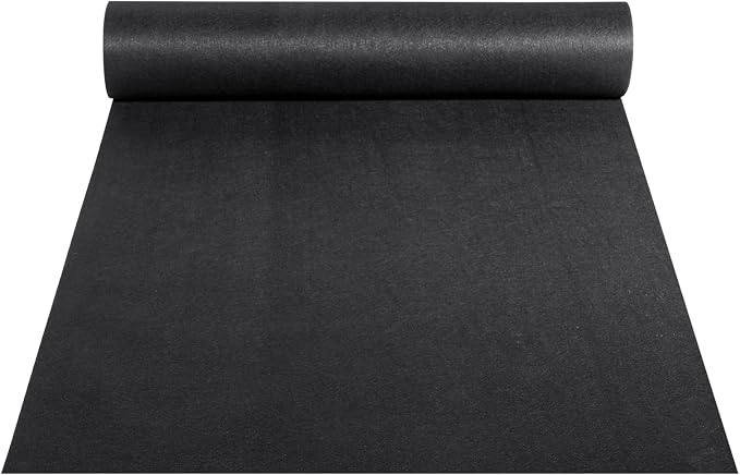 VEVOR 6FTx100FT Non-Woven Geotextile Heavy Duty 8oz Driveway Underlayment for Gravel, Ground Cover, Garden Weed Barrier, Drainage Fabric, Landscaping, Black | 350N Tenacity & 440N Load Capacity, Weed Barrier Fabric, Landscaping Fabric for French Drain,...