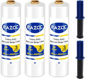 Stretch Film, RAZCC Stretch Wrap Industrial Strength, Shrink Wrap for Pallet Wrap, Heavy Duty Clear Plastic Wrap with Handles, Moving Wrapping Plastic Roll, 15" x 1000 Ft Per Roll, 60 Gauge, 3 Pack