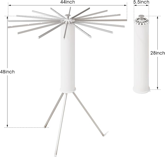 BOQORAD Tripod Clothes Drying Rack,Drying Rack Clothing Foldable,(16 Aluminium Poles),Standing Dry Racks,Laundry Drying Rack,Clothes Hanger Rack,Laundry Rack Folding,Collapsible,Retractable