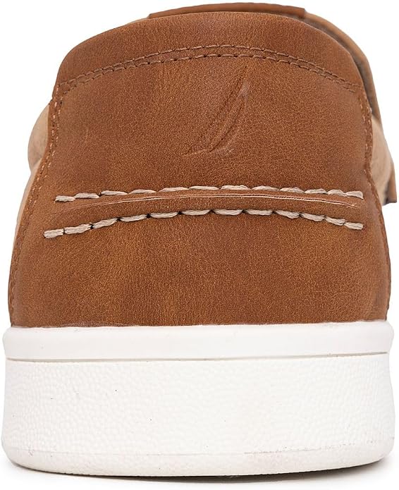 Nautica Men's Slip-On Loafers Casual Moc Toe Sneakers Boat Shoes Slipper for Men – Lightweight & Comfortable - Derwin
