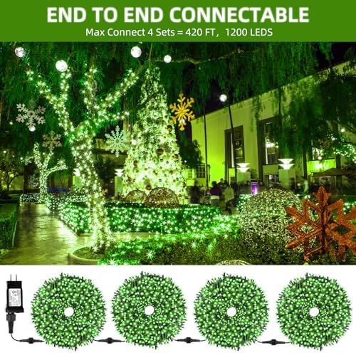 MZD8391 105FT 300LED Christmas Light Outdoor Indoor,Christmas Tree Light