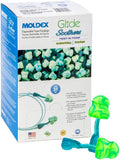 Moldex Glide® Soothers Foam Earplugs, Moisturizing, Soft, Comfortable, Uncorded Disposable Ear Plugs, NRR 31dB Noise Reduction for Hearing Protection, 6980
