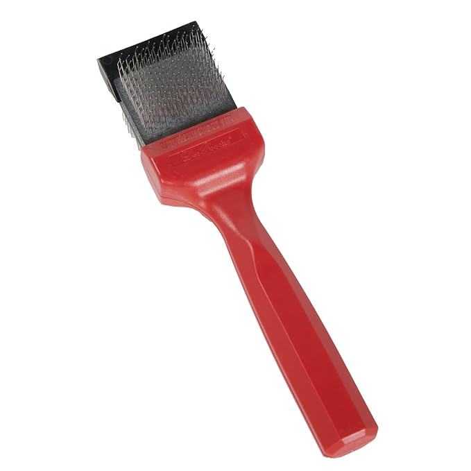 Mat Zapper/Emergency Brush (Red Color) - Matte Brush - Dematting Tool For Grooming Dogs and Cats, For Professional Groomers and Pet Owners - Removes Isolated Stubborn Mats