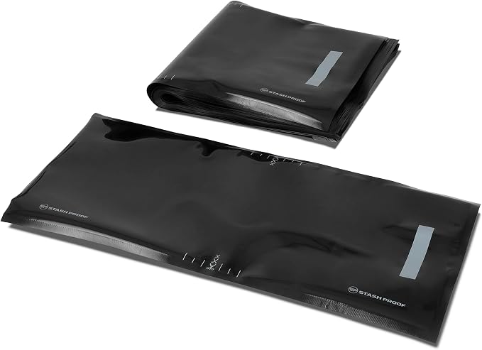 Vacuum Seal Bags 11" x 24" (50 Count) 5.5 Mil (Black & Black) Precut BPA Free Heavy-Duty Commercial Grade Sealer Bags for Sous Vide, Meal Prep, Freezer Storage & Food Preservation
