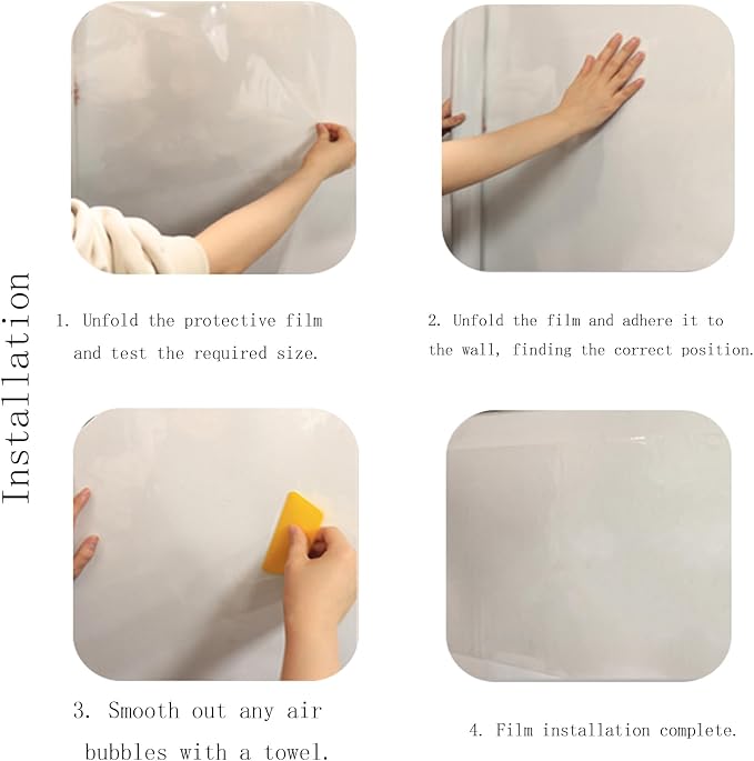 Electrostatic Wall Protective Film,Static Sticker,Waterproof Oil-Proof,Self-Adhesive Contact Paper,Peel and Stick Wallpaper,Splash Guard,for Smooth,Flat Walls (Clear,17×118in)