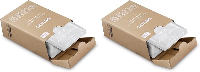 Wevac 6” x 10” 200 Count Food Vacuum Sealer Bags Keeper, PreCut Pint, Ideal for Food Saver, BPA Free, Commercial Grade, Great for storage, meal prep and Sous Vide (Pack of 2)