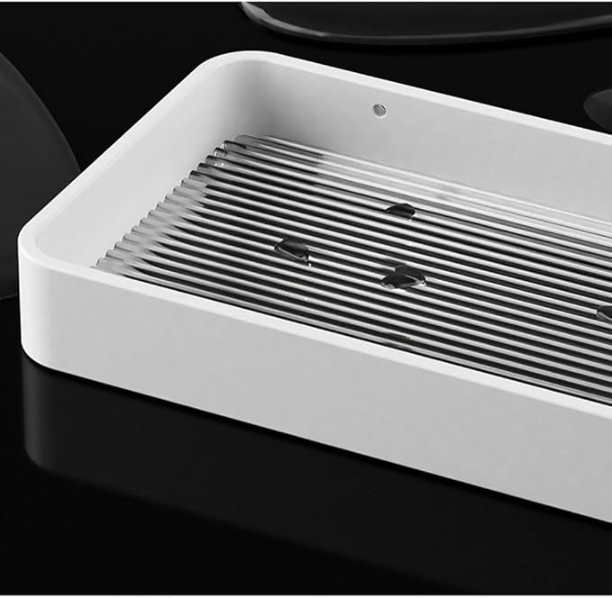 Toothbrush Rack Acrylic Bathroom Toothbrush Holder White Toothpaste Holder Wall-Mounted Storage Rack Easy to Install Without Drilling Bathroom Toothbrush Holder