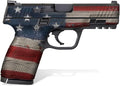 Textured Vinyl Decal Skin Kit for Smith & Wesson M&P M2.0 9mm/.40 4" Compact (Old Glory)