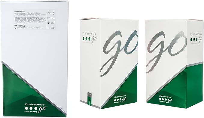 Opalescence Go Teeth Whitening Trays Prefilled 15% Gel - 5194-2 | Hydrogen Peroxide - Teeth Whitening Kit -Mint - Developed by Dentist - UltraFit Trays (2 Packs / 10 Treatments Each)