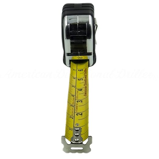 American Directional Driller® 40 Foot Tape Measure Wide Blade Engineer Scale, Imperial Inch/Foot, Metric Bottom Hole Assembly BHA Tape Directional Drilling Tape Measure Class II