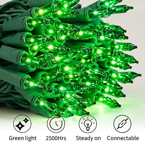 Minetom St. Patrick's Day String Lights, 100 Count 20 Ft Incandescent Bulb