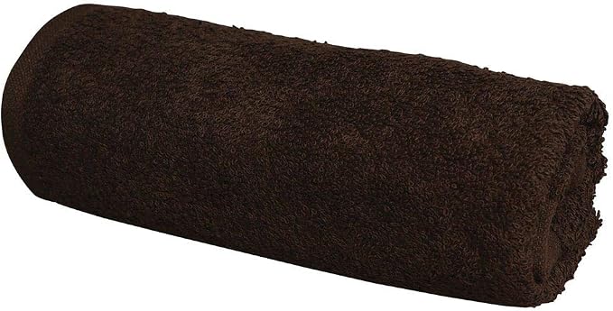 ForPro 24ct Bleach Tough Salon Towels, 16Wx27L in, Chocolate, 100% Cotton | for Salon, Spa & Gym Use, Hand Towels, Bleach-Safe Salon Towels, Absorbent Spa Towels, Barber Towels, Salon & Spa Essentials