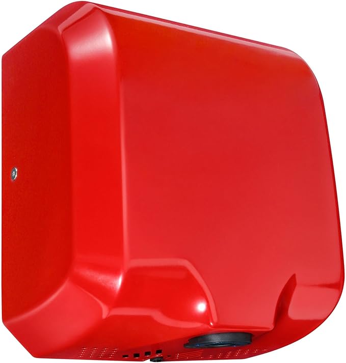 Goetland Stainless Steel Commercial Hand Dryer 1800w Automatic High Speed Heavy Duty Red