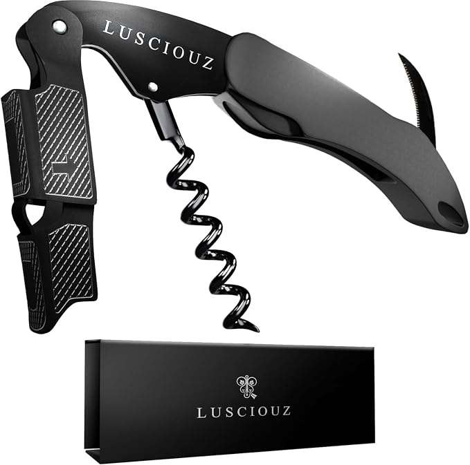 LUSCIOUZ Zero Resistance THE HELIX Corkscrew Silent Wine Bottle Opener Waiters Corkscrew Wine Key