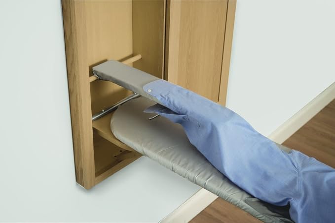 New Hide Away Sup400 Oak Built In Recessed Wooden Supreme Series Ironing Board