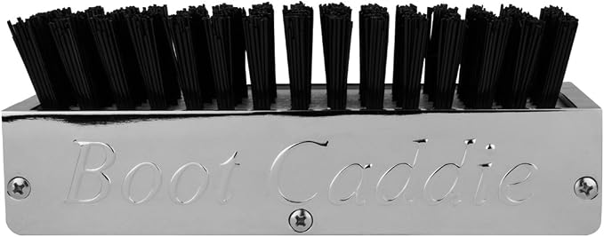 GG Grand General Chrome Aluminum 7-1/2" (L) x 2-5/8" (H) x 3" (D) Boot Caddies, black brush w/amber/clear led, 98981