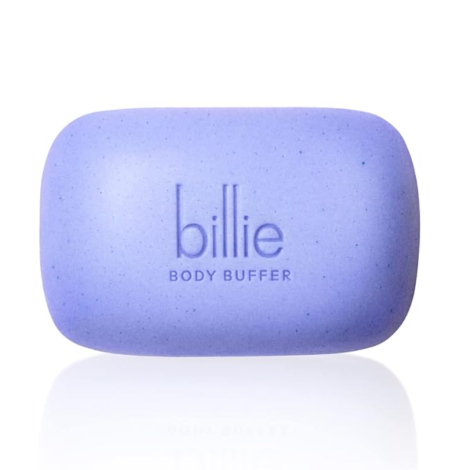 Billie Razors for Women Shave Kit & Body Buffer - Pre-shave Exfoliating Bar - 3.5 oz & Whipped Shave Cream - Lavender & Bergamot Scent - 6.5 fl oz