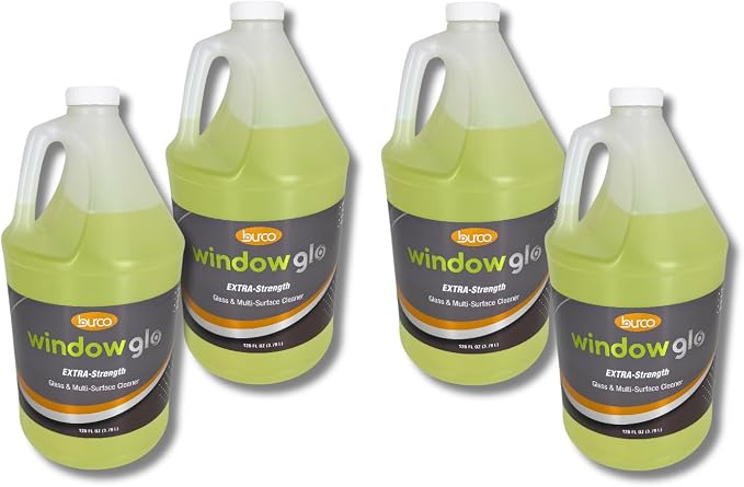 Burco Window Glo Glass and Multi-Purpose Cleaner (1 Gallon (4 Pack))