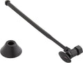 Signature Hardware 948025 Corrugated Toilet Supply Kit with 5/8" OD X 3/8" OD Angle Stop - Matte Black