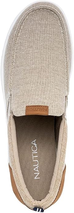 Nautica Men's Slip-On Loafers Casual Moc Toe Sneakers Boat Shoes Slipper for Men – Lightweight & Comfortable - Derwin