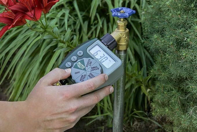 2-Pack (2 Total Timers) Orbit Programmable Digital Hose Watering Timer - 1 Outlet - Battery Powered - with LCD Screen - Built-in Rain Delay - Water-Resistant - 62061