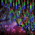 Christmas Outdoor Lights Snow Falling Rain Cascading Icicle Lights