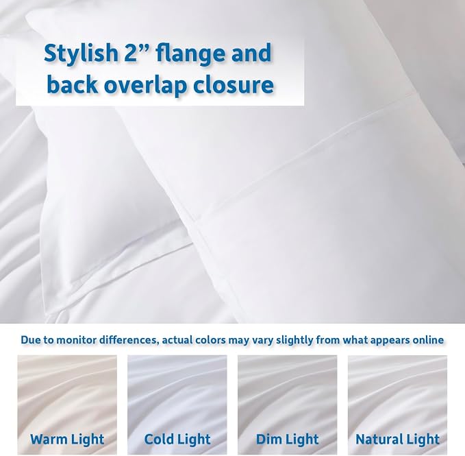 Nestl White Duvet Cover Full Size - Soft Double Brushed Full Size Duvet Cover Set, 3 Piece, with Button Closure, 1 Duvet Cover 80x90 inches and 2 Pillow Shams