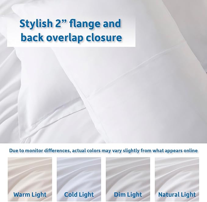Nestl White California King Duvet Cover Sets - Soft Double Brushed Cal King Duvet Cover, 3 Piece, with Button Closure, 1 Duvet Cover 104x98 inches and 2 Pillow Shams