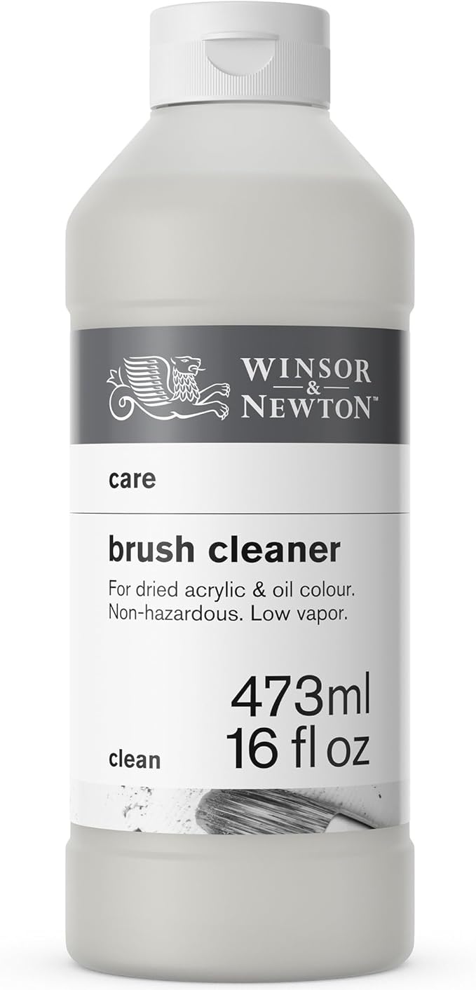 Winsor & Newton Brush Cleaner & Restorer, 16.0-oz Bottle