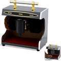 Lounsweer Automatic Electric Shoe Polisher Double Combination Brush Plug-in Shoe Buffer with Polish Box Dust Removal and Polishing Clean Kit for Home Hotel Bank Shopping Mall Entrance