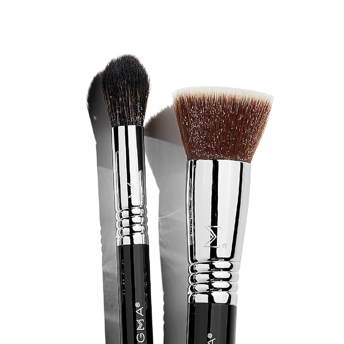 Sigma Beauty Makeup Brush Set – Set of 5 Classic Makeup Brushes for Full Face, Professional Makeup Brushes for Foundation, Concealer, Blush/Powder, Contour, and Highlight (5 pcs)